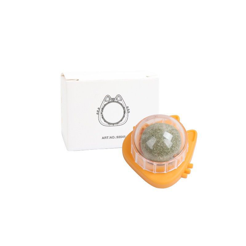 Edible Catnip Rotating Ball Wall Toy for Cats — Mint, 5 Colours