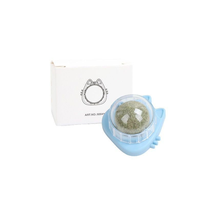 Edible Catnip Rotating Ball Wall Toy for Cats — Mint, 5 Colours