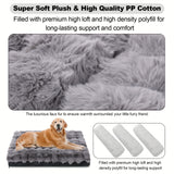 Orthopedic Dog Bed — Faux-Fur Plush Top, Memory Foam Support, Small & Medium view 2