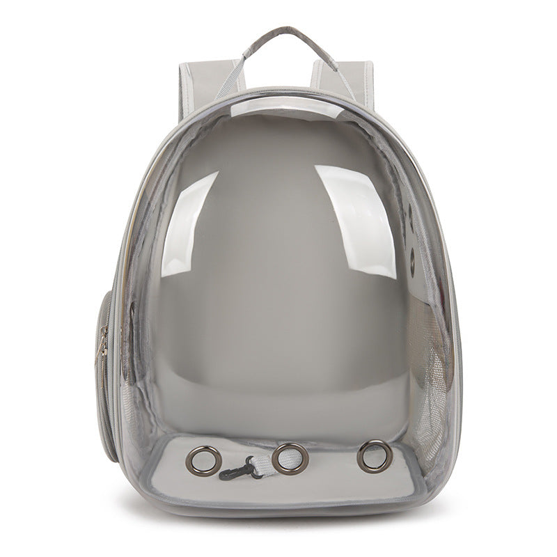 Transparent Pet Backpack Carrier — Capsule Window, Cats & Small Dogs, 3 Colours