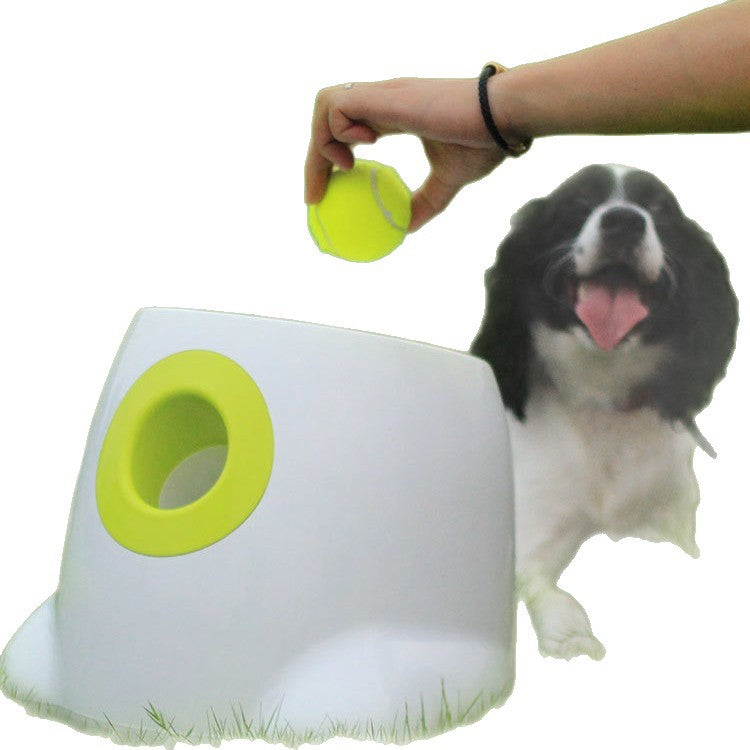 Automatic Dog Ball Launcher — Tennis Ball Throwing Machine, 3-Ball Set
