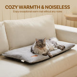 Pet Bed Mat — Anti-Slip Waterproof Base, Warm Plush Top, S–L, Light Gray view 4