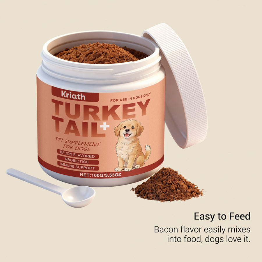 Immune Mushroom Powder for Dogs — Turkey Tail, Reishi & Probiotic Blend, 100g