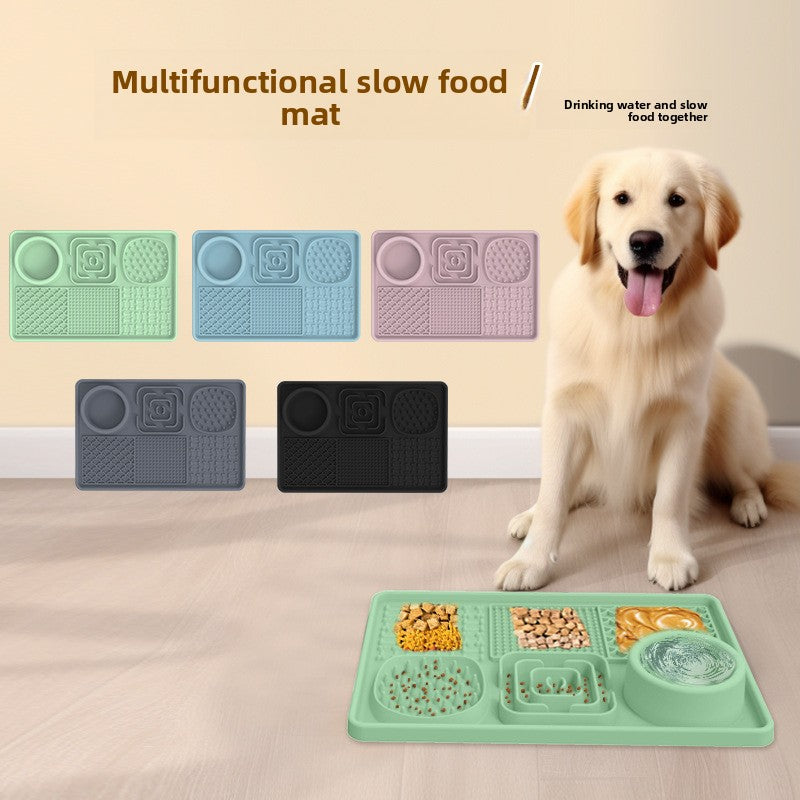 Silicone Lick Mat Slow Feeder for Dogs & Cats — 5 Shapes, 5 Colours