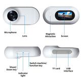 Pet Action Camera Clip-On Recorder — Wide Angle Thumb Cam, Black & White view 4