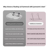 Cat Window Hammock Hanging Bed — Heavy-Duty Suction Cups, Multiple Styles view 2