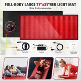 Red Light Therapy Mat — 5 Levels, 9 Timers & Heat for Full-Body Pain Relief view 6