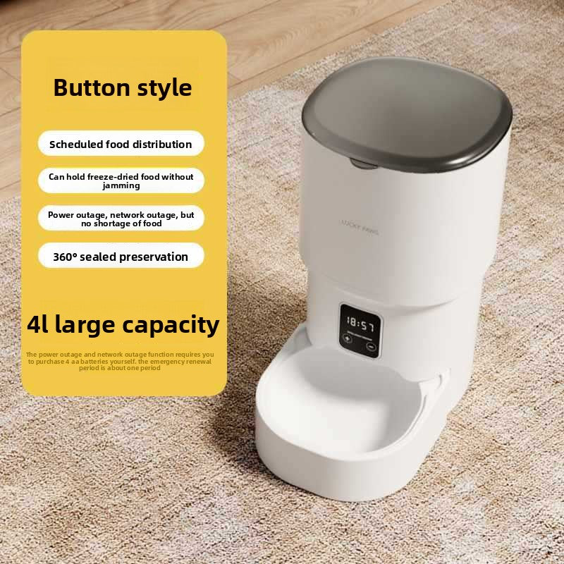 Automatic Pet Feeder — 4L App Control 2.4G WiFi, Button & Smart Versions