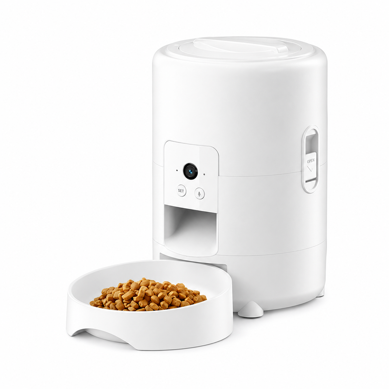 Smart Automatic Pet Feeder with Camera — WiFi App Control, USB & Plug Versions