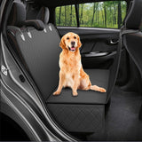 Hammock Car Seat Cover for Dogs & Cats — Waterproof, 137x147cm, Black & Orange view 6