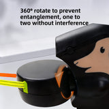 Retractable Dog Leash — Tangle-Free, Khaki / Red / Light Blue view 4