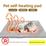 Pet Bed Mat — Anti-Slip Waterproof Base, Warm Plush Top, S–L, Light Gray view 6