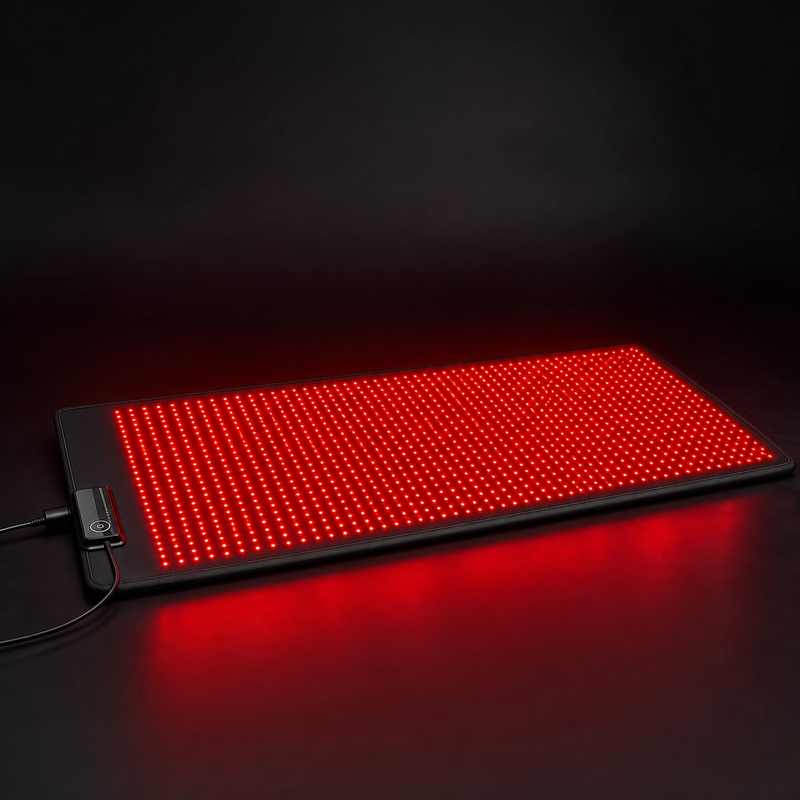 Red Light Therapy Mat — 5 Levels, 9 Timers & Heat for Full-Body Pain Relief