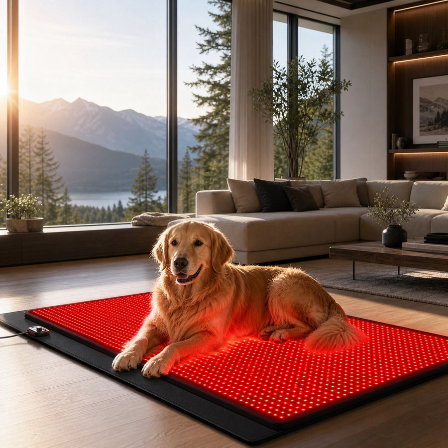 Red Light Therapy Mat — 5 Levels, 9 Timers & Heat for Full-Body Pain Relief