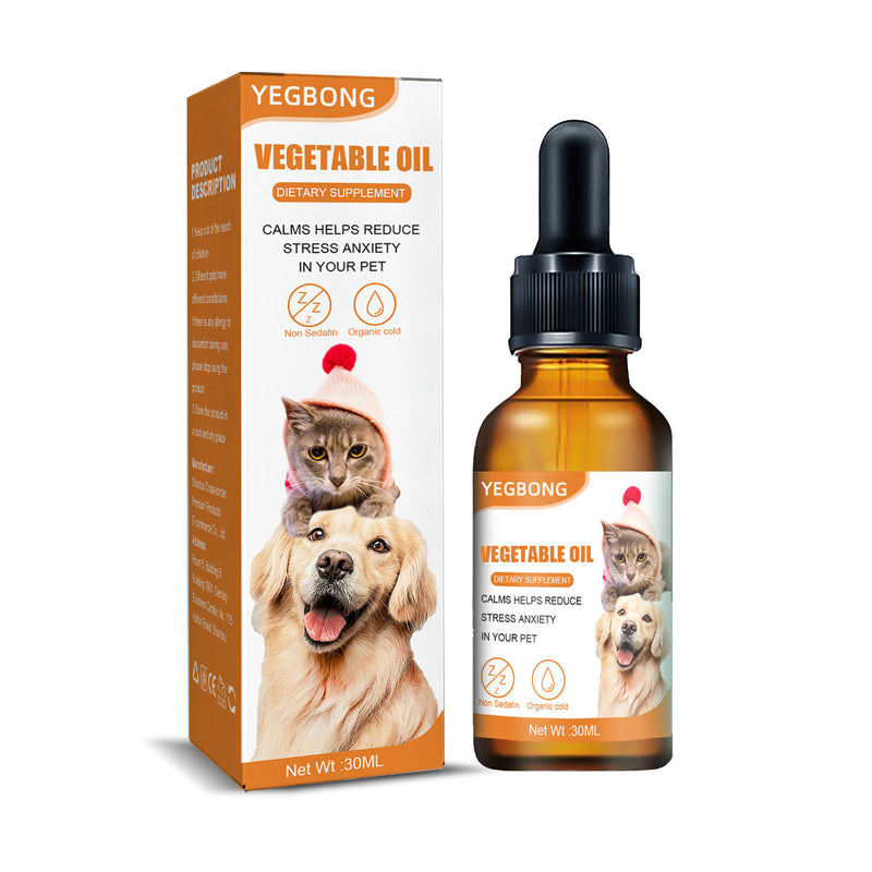 Omega Seed Oil Supplement for Dogs & Cats — Cold-Pressed Fatty Acids, 30ml