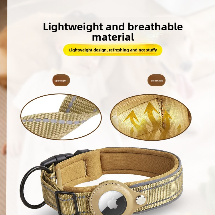 GPS Pet Tracker for Collar — Real-Time Location, S/M/L, Apple Compatible