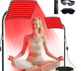 Floor-Standing Red Light Therapy Lamp — 162 LEDs, Rotatable & Tilting for Full-Body Sessions view 3