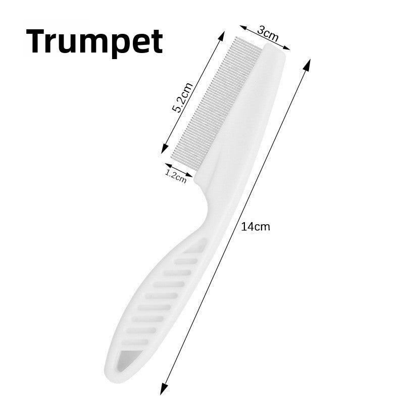 Pet Flea Comb for Dogs & Cats — Fine-Tooth Stainless Steel, Small & Large