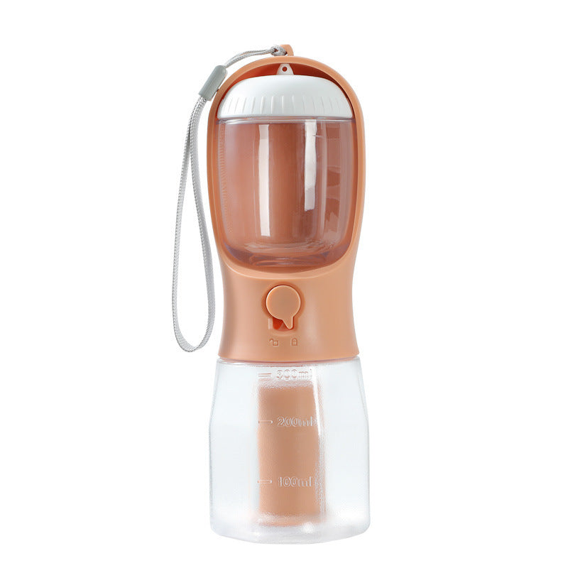 portable pet water and food bottle - close-up product detail