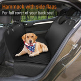 Hammock Car Seat Cover for Dogs & Cats — Waterproof, 137x147cm, Black & Orange view 4