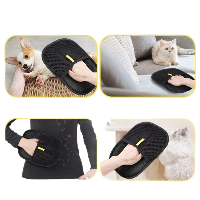 pet hair removal glove - size and variant options shown