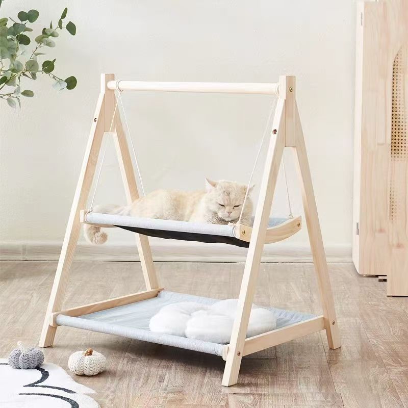 double-layer hammock pet bed - design and finish detail