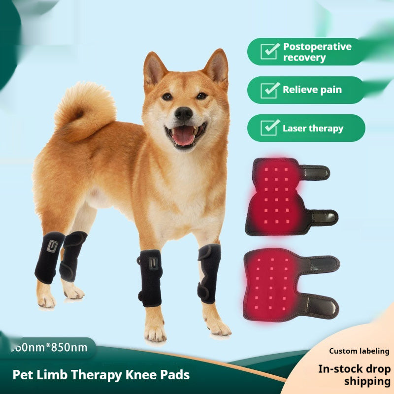 Pet 4-Leg Red Light Therapy Wraps — Calf, Joint & Paw Heat Relief for Dogs