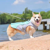 Dog Cooling Vest — Breathable Evaporative Cooling, S–L, Pink & Blue view 5