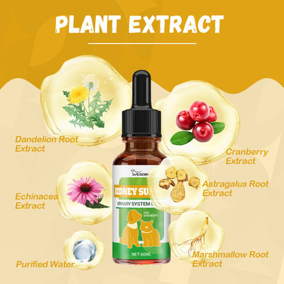 Herbal Energy & Vitality Drops for Dogs & Cats — Dandelion Root, 60ml