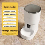 Automatic Pet Feeder — 4L App Control 2.4G WiFi, Button & Smart Versions view 5