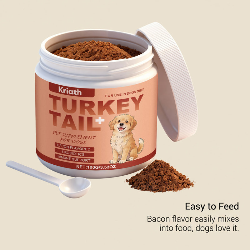 Immune Mushroom Powder for Dogs — Turkey Tail, Reishi & Probiotic Blend, 100g