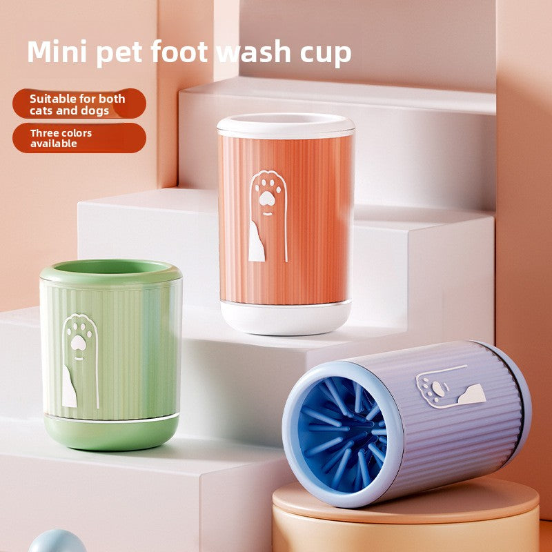 Pet Paw Cleaner Cup — Silicone Scrubber Brush, Small & Large, 3 Colours