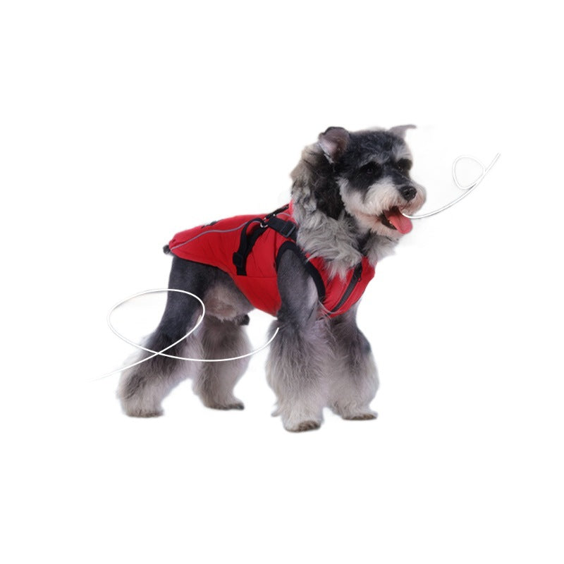 Pet Cotton Coat for Small Dogs & Cats — Windproof Jacket, S–L, 3 Colours