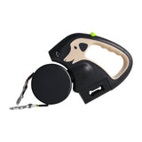 Retractable Dog Leash — Tangle-Free, Khaki / Red / Light Blue view 6