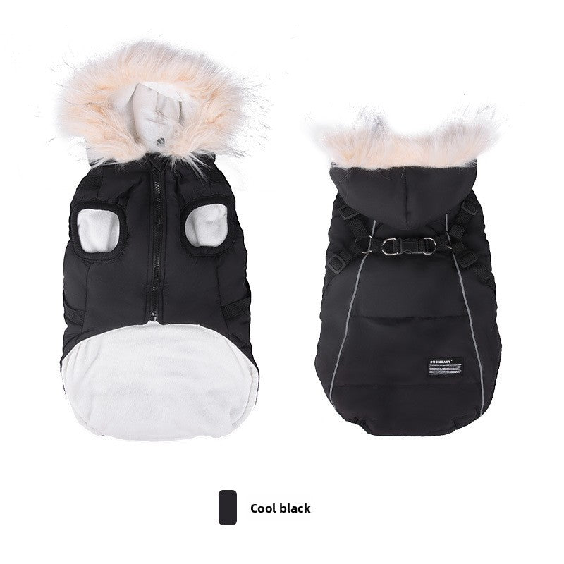 pet cotton coat - design and finish detail