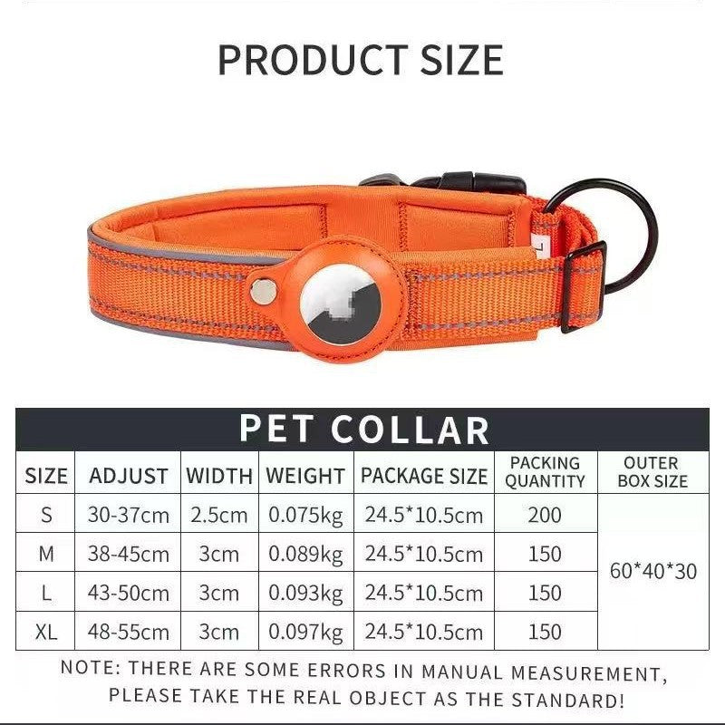 GPS Pet Tracker for Collar — Real-Time Location, S/M/L, Apple Compatible