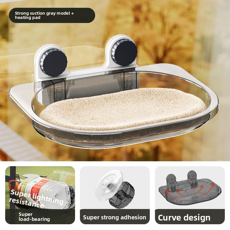 cat window hanging bed with suction cups - additional product view