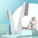 Pet Flea Comb for Dogs & Cats — Fine-Tooth Stainless Steel, Small & Large view 1