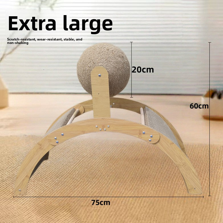 ferris wheel cat scratcher with play balls - premium pet product by Lumia Paws