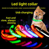 LED Dog Collar USB Rechargeable — Adjustable Safety Collar, XS–XL Sizes view 2