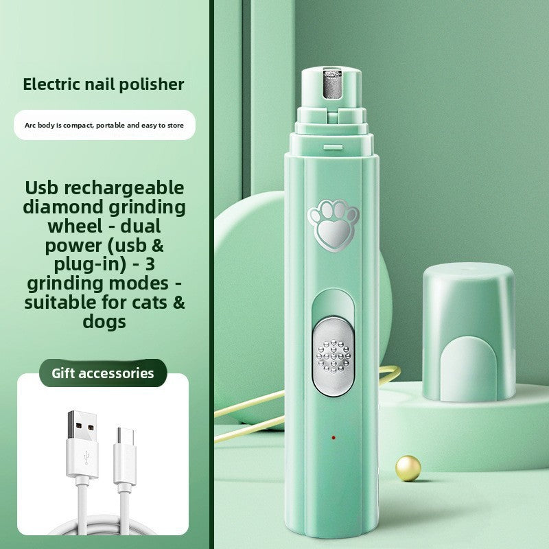 electric pet nail grinder trimmer - alternate product angle