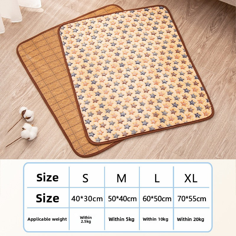 Pet Cooling Mat — Self-Cooling Gel Pad, S–XXL, Dogs & Cats, Multiple Patterns