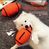Chew-Resistant Dog Toy Ball — Oval & Sound-Interactive, 1–3 Pack view 1