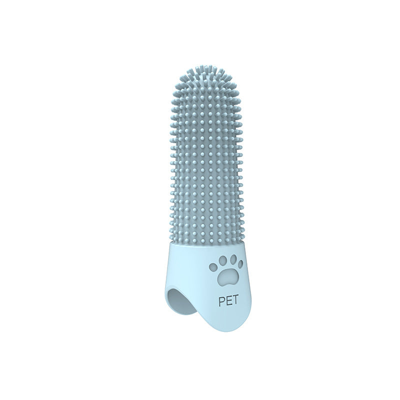 Silicone Finger Toothbrush for Dogs & Cats — Soft Bristle Dental Care, 5 Colours