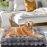 Orthopedic Dog Bed — Faux-Fur Plush Top, Memory Foam Support, Small & Medium view 1