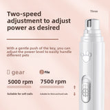 Electric Pet Nail Grinder — Quiet USB Rechargeable Trimmer, Green & White view 5