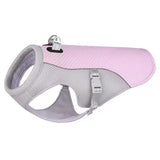 Dog Cooling Vest — Breathable Evaporative Cooling, S–L, Pink & Blue view 3
