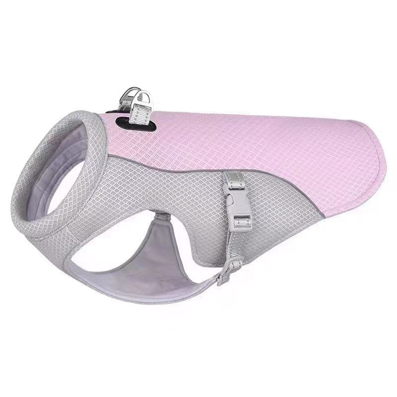breathable dog cooling vest - close-up product detail