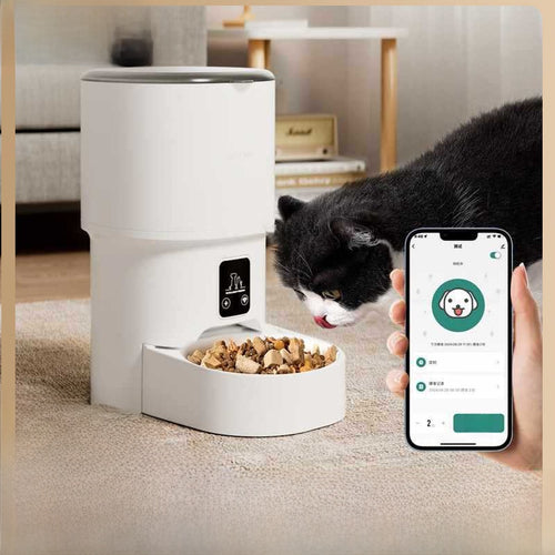 automatic pet feeder - premium pet accessory from Lumia Paws