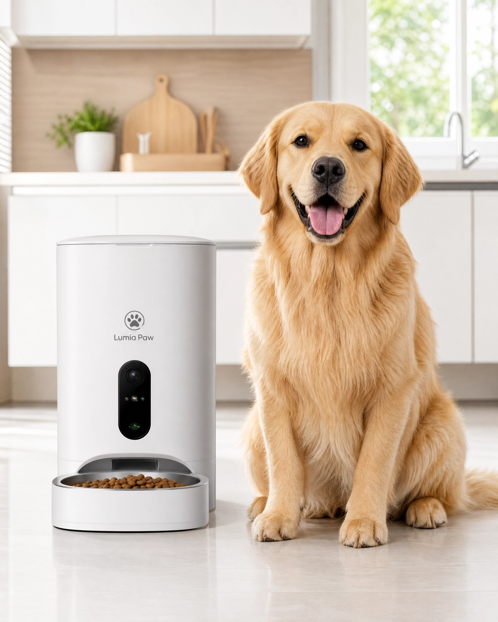 Smart Automatic Pet Feeder with Camera — WiFi App Control, USB & Plug Versions